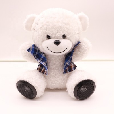 Musical Sound Box Soft Plush Toy Custom Talking Teddy Bear Bluetooth Stereo Speaker Teddy Bear Plush Toy