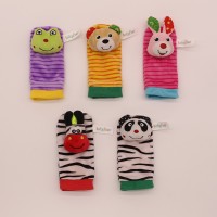 Cute Soft Plush Infant Animal Baby Rattle Socks Toys