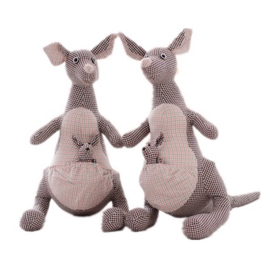 Custom  soft plush animal kangaroo toys stuffed baby kangaroo toy