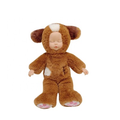 simulation funny design accompany sleep cute vinyl doll pacify soft plush sleeping baby dolls