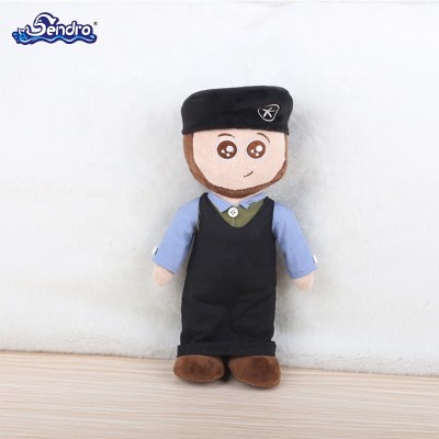 Wholesale Products China Custom Plush Polyester Toy Dolls Plush Character Police For Kids