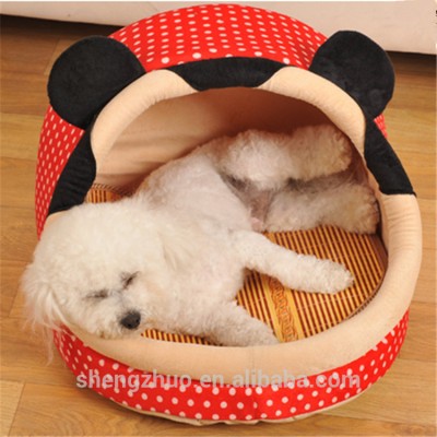 New soft plush covered pet house or bed for dog or cat