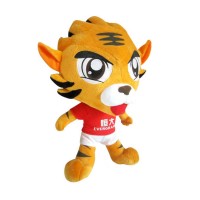 Custom Plush Mascot Doll Toys  Soft Mascot Animal Tiger Custom Made Plush Toys