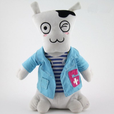 Custom cartoon  mascot plush animal goat doctor soft toy for kids gift