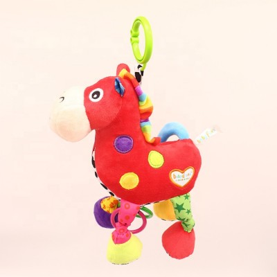 hanging stuffed toys plush animal type pull string baby musical soft bell toy giraffe music pull bell baby plush toy